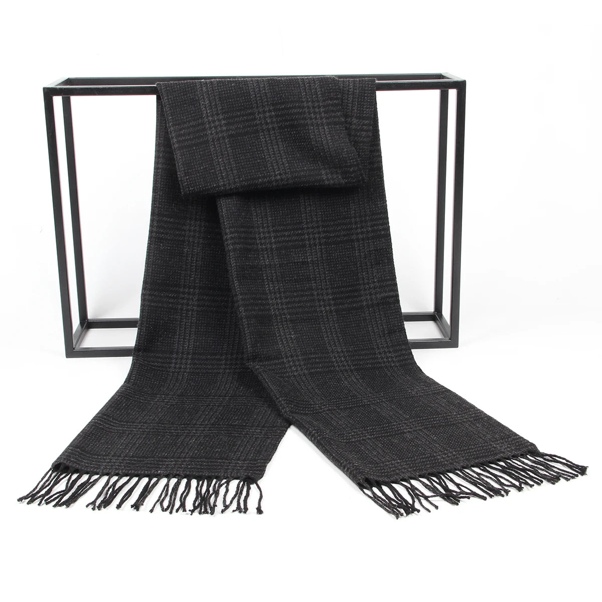 Cashmere Man Scarf Winter Warm Foulard Plaid Scarves Fashion Casual Scarfs Wool Bufandas Hombre Male Thickness Shawl Sjaal