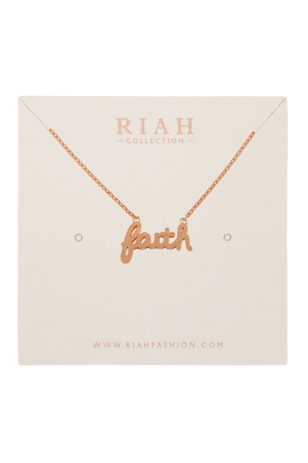 "Faith" Cast Necklace